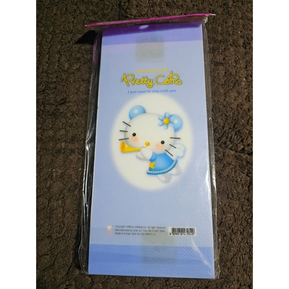 Vtg Y2K Pretty CoRo Cute Cat Character Sheets Anime Stationery Letter Set Sealed